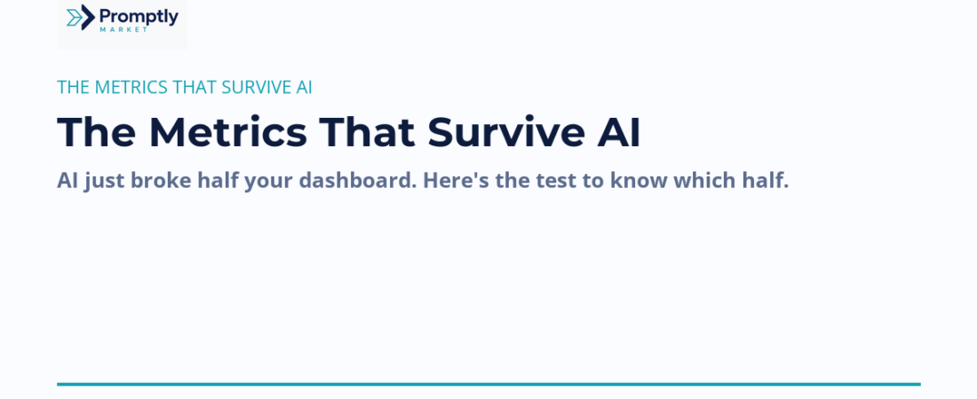 The Metrics That Survive AI: Which Marketing KPIs Still Mean Something