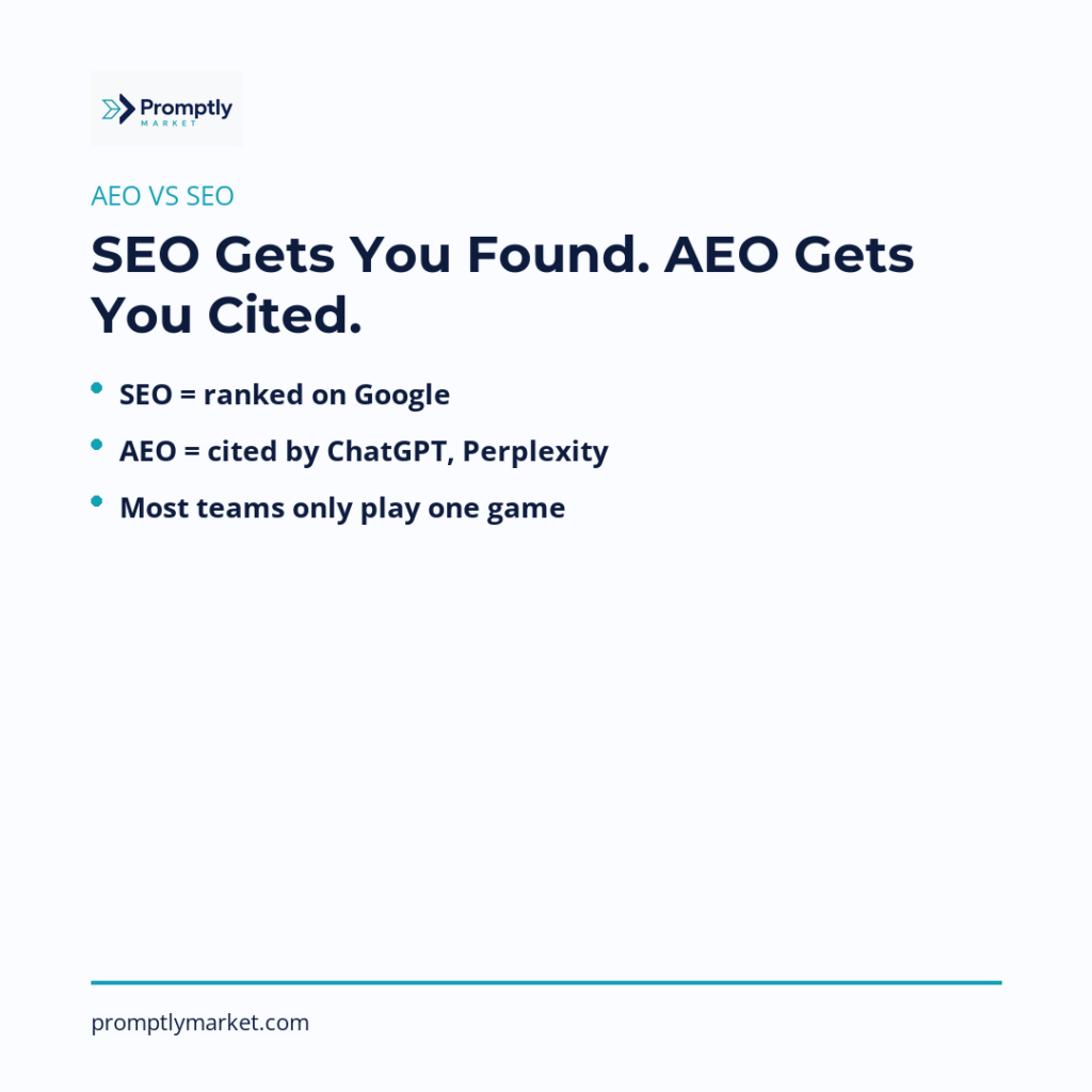 AEO vs SEO: What’s Actually Different in 2026 (and How to Win Both)