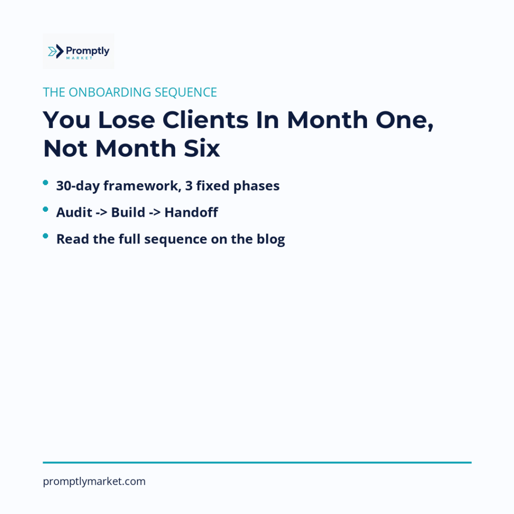 The Onboarding Sequence: How to Get a New Client’s Marketing System Running in 30 Days
