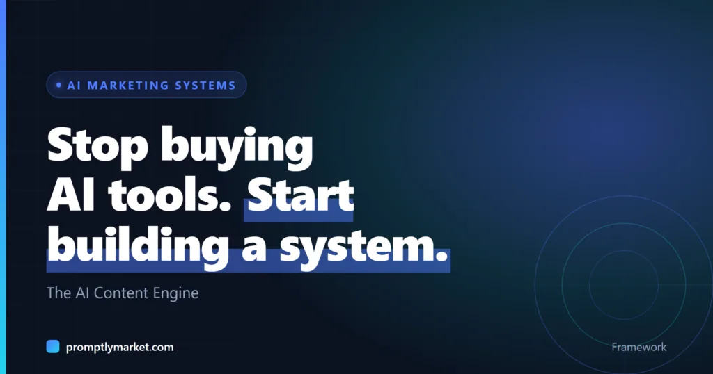 The AI Content Engine: Stop Buying AI Tools, Start Building a System