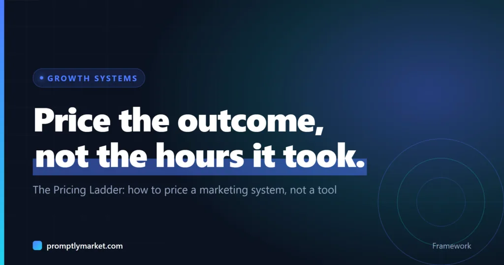 The Pricing Ladder: How to Price a Marketing System, Not Just a Tool