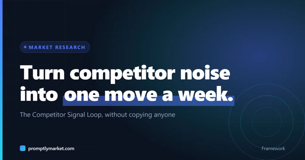 The Competitor Signal Loop: How to Turn Competitor Noise Into Your Next Marketing Move