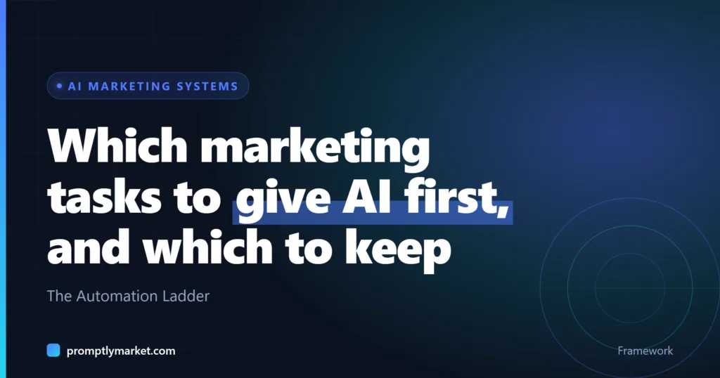 The Automation Ladder: Which Marketing Tasks to Give AI First