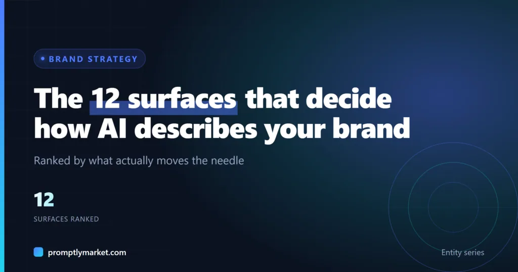 The 12 Surfaces That Decide How AI Describes Your Brand