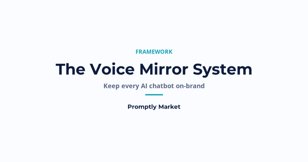 How Do You Keep AI Chatbots On-Brand? The Voice Mirror System