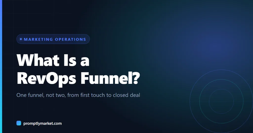 What Is a RevOps Funnel, and Why Does It Fix the Handoff Marketing Keeps Losing?